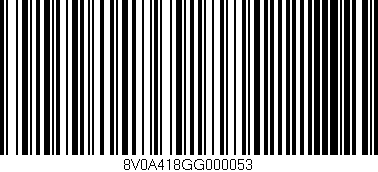 Código de barras (EAN, GTIN, SKU, ISBN): '8V0A418GG000053'