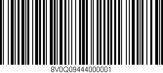 Código de barras (EAN, GTIN, SKU, ISBN): '8V0Q09444000001'
