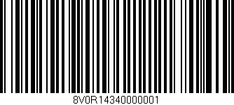 Código de barras (EAN, GTIN, SKU, ISBN): '8V0R14340000001'