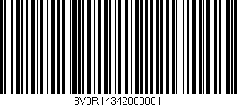 Código de barras (EAN, GTIN, SKU, ISBN): '8V0R14342000001'