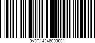 Código de barras (EAN, GTIN, SKU, ISBN): '8V0R14346000001'