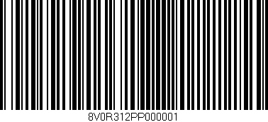 Código de barras (EAN, GTIN, SKU, ISBN): '8V0R312PP000001'