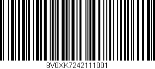 Código de barras (EAN, GTIN, SKU, ISBN): '8V0XK7242111001'