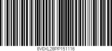 Código de barras (EAN, GTIN, SKU, ISBN): '8V0XL28PP151116'
