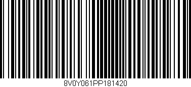 Código de barras (EAN, GTIN, SKU, ISBN): '8V0Y061PP181420'