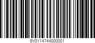 Código de barras (EAN, GTIN, SKU, ISBN): '8V0Y14744000001'