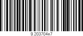 Código de barras (EAN, GTIN, SKU, ISBN): '9.203704e7'