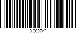 Código de barras (EAN, GTIN, SKU, ISBN): '9.2037e7'