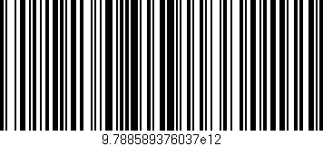Código de barras (EAN, GTIN, SKU, ISBN): '9.788589376037e12'
