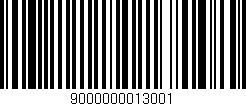 Código de barras (EAN, GTIN, SKU, ISBN): '9000000013001'