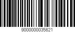 Código de barras (EAN, GTIN, SKU, ISBN): '9000000035621'