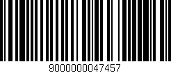 Código de barras (EAN, GTIN, SKU, ISBN): '9000000047457'