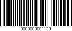 Código de barras (EAN, GTIN, SKU, ISBN): '9000000081130'