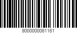 Código de barras (EAN, GTIN, SKU, ISBN): '9000000081161'