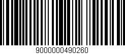 Código de barras (EAN, GTIN, SKU, ISBN): '9000000490260'