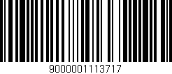 Código de barras (EAN, GTIN, SKU, ISBN): '9000001113717'
