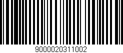Código de barras (EAN, GTIN, SKU, ISBN): '9000020311002'