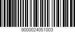 Código de barras (EAN, GTIN, SKU, ISBN): '9000024051003'