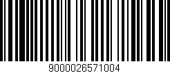 Código de barras (EAN, GTIN, SKU, ISBN): '9000026571004'