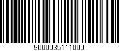 Código de barras (EAN, GTIN, SKU, ISBN): '9000035111000'