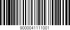 Código de barras (EAN, GTIN, SKU, ISBN): '9000041111001'