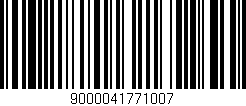 Código de barras (EAN, GTIN, SKU, ISBN): '9000041771007'