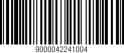 Código de barras (EAN, GTIN, SKU, ISBN): '9000042241004'