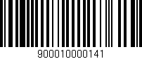 Código de barras (EAN, GTIN, SKU, ISBN): '900010000141'