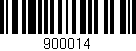 Código de barras (EAN, GTIN, SKU, ISBN): '900014'