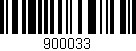 Código de barras (EAN, GTIN, SKU, ISBN): '900033'