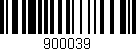 Código de barras (EAN, GTIN, SKU, ISBN): '900039'