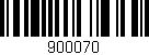 Código de barras (EAN, GTIN, SKU, ISBN): '900070'