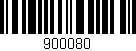 Código de barras (EAN, GTIN, SKU, ISBN): '900080'