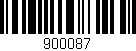 Código de barras (EAN, GTIN, SKU, ISBN): '900087'