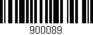 Código de barras (EAN, GTIN, SKU, ISBN): '900089'