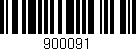 Código de barras (EAN, GTIN, SKU, ISBN): '900091'