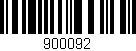 Código de barras (EAN, GTIN, SKU, ISBN): '900092'