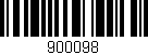 Código de barras (EAN, GTIN, SKU, ISBN): '900098'