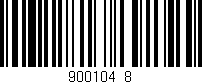 Código de barras (EAN, GTIN, SKU, ISBN): '900104/8'