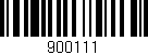 Código de barras (EAN, GTIN, SKU, ISBN): '900111'