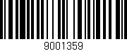 Código de barras (EAN, GTIN, SKU, ISBN): '9001359'