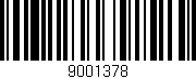 Código de barras (EAN, GTIN, SKU, ISBN): '9001378'