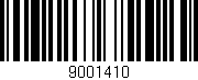 Código de barras (EAN, GTIN, SKU, ISBN): '9001410'