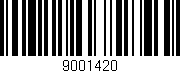 Código de barras (EAN, GTIN, SKU, ISBN): '9001420'