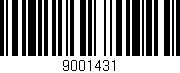 Código de barras (EAN, GTIN, SKU, ISBN): '9001431'