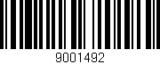 Código de barras (EAN, GTIN, SKU, ISBN): '9001492'