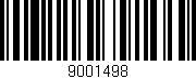Código de barras (EAN, GTIN, SKU, ISBN): '9001498'