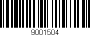 Código de barras (EAN, GTIN, SKU, ISBN): '9001504'