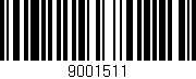 Código de barras (EAN, GTIN, SKU, ISBN): '9001511'