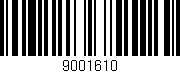 Código de barras (EAN, GTIN, SKU, ISBN): '9001610'